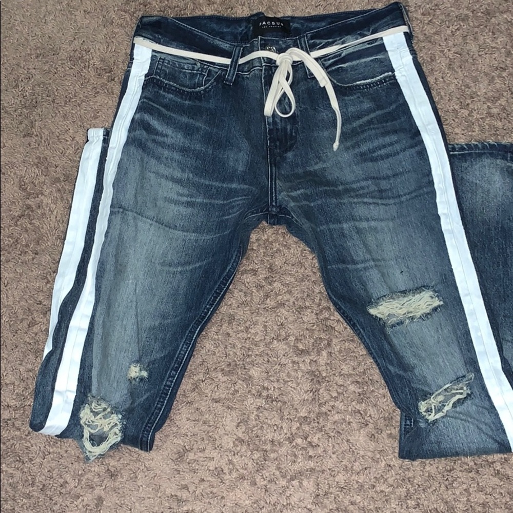Pacsun White Line Blue Jeans